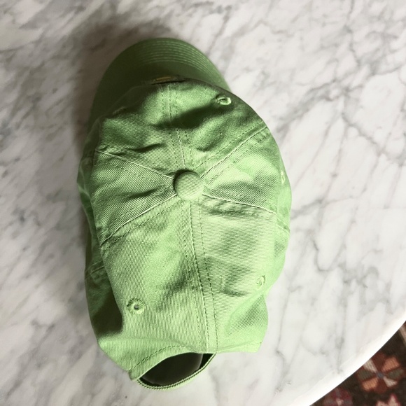 Women's Masters Golf Hat, Magnolia Lane, Green with Gold Logo, Adjustable Strap - Picture 5 of 8